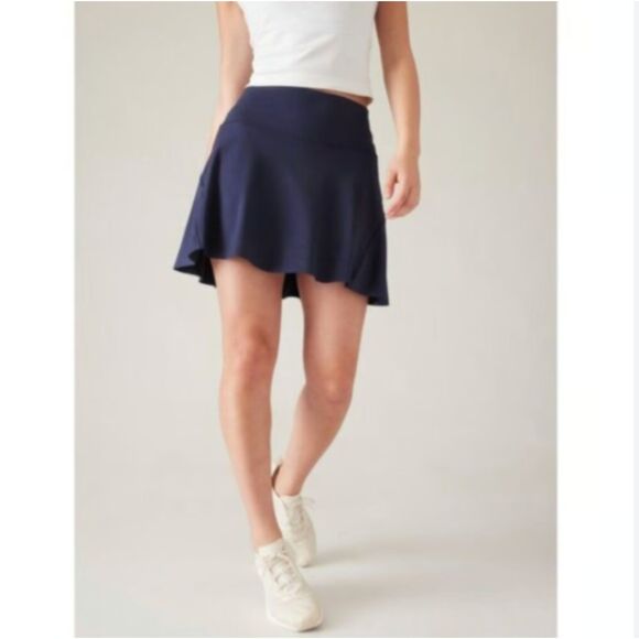 Athleta Ace Tennis Skort 15.5", Navy, Size Medium, Good Used Condition - Picture 1 of 16